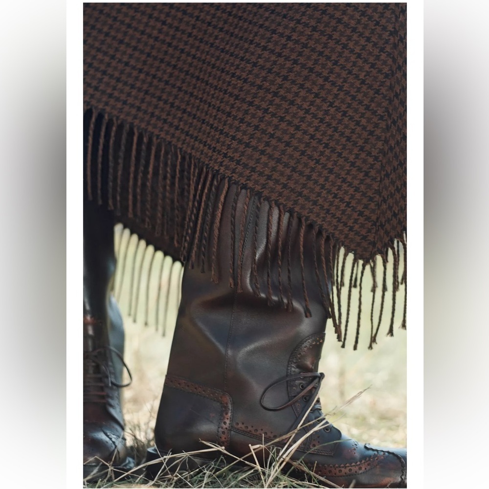 ❗️LAST CHANCE❗️ITEM WILL BE REMOVED SOON❗️ZARA ASYMMETRIC HEM FRINGED SKIRT - Picture 6 of 9